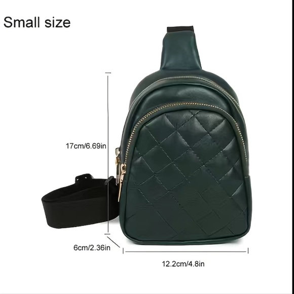 NEW Small Argyle Quilted Sling Crossbody Bag - Picture 4 of 5